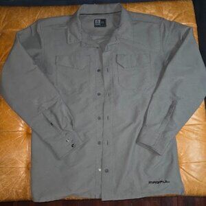 Magpul Tactical Button-Up Field Shirt - Men's XL (Athletic Fit) - Gray